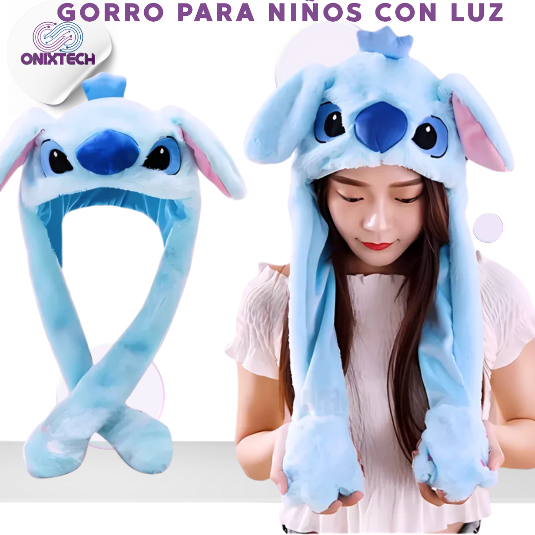 GORRO PARA NIÑOS CON LUZ
